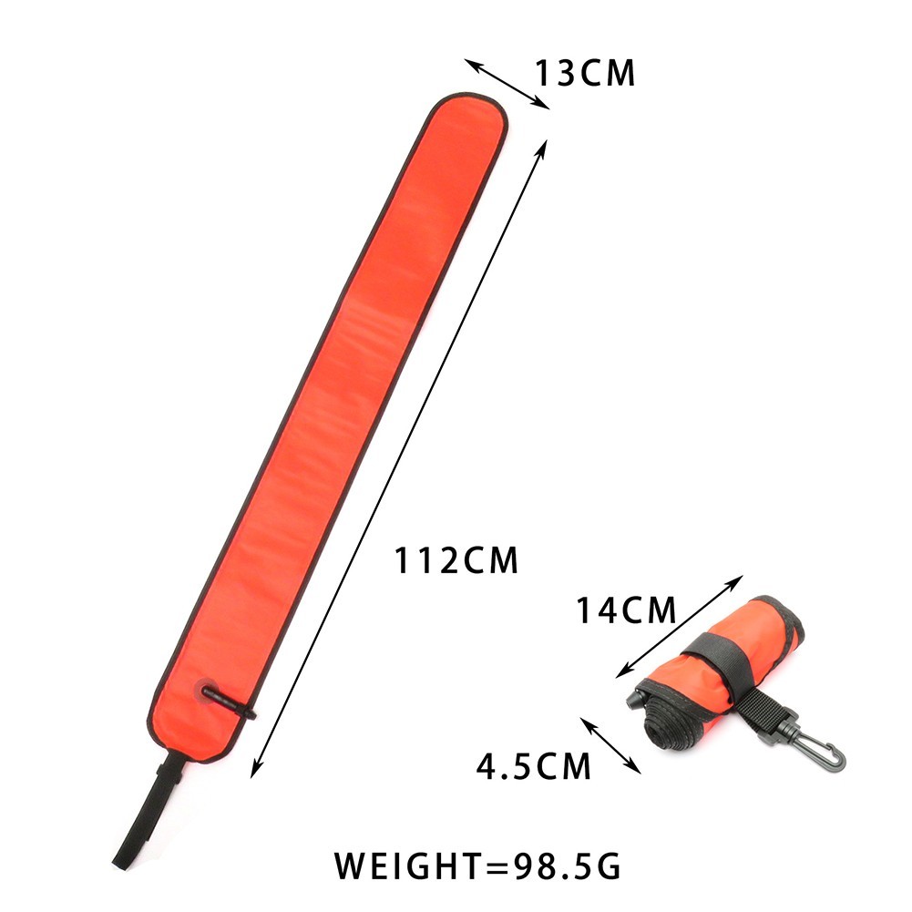 Underwater Scuba Diving SMB Marker Buoy Inflatable Signal Tube 45*5 Inch