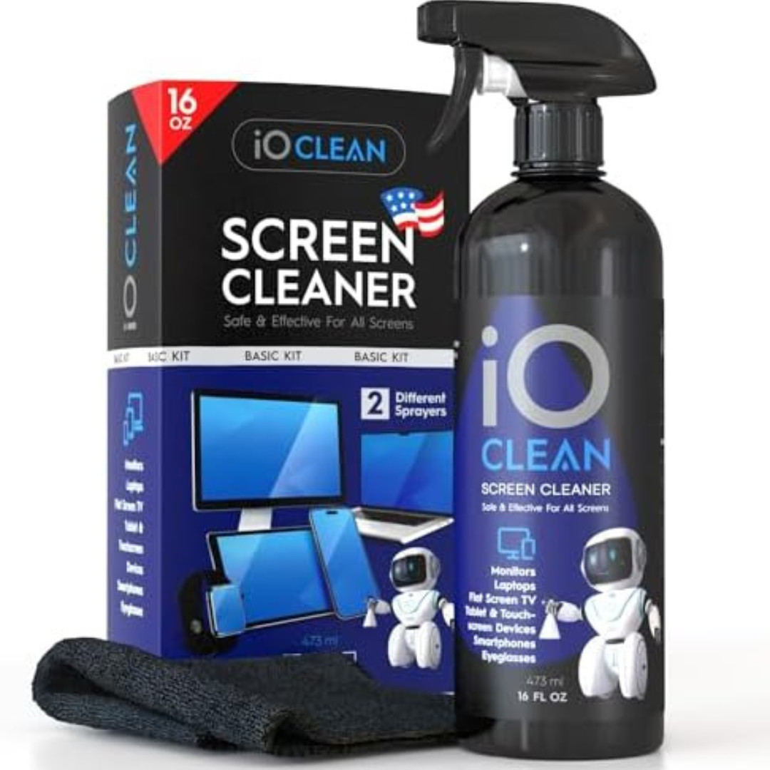 Screen Cleaner Spray (16oz) – Best Large Kit for LCD LED Matte TVs, Smartphones