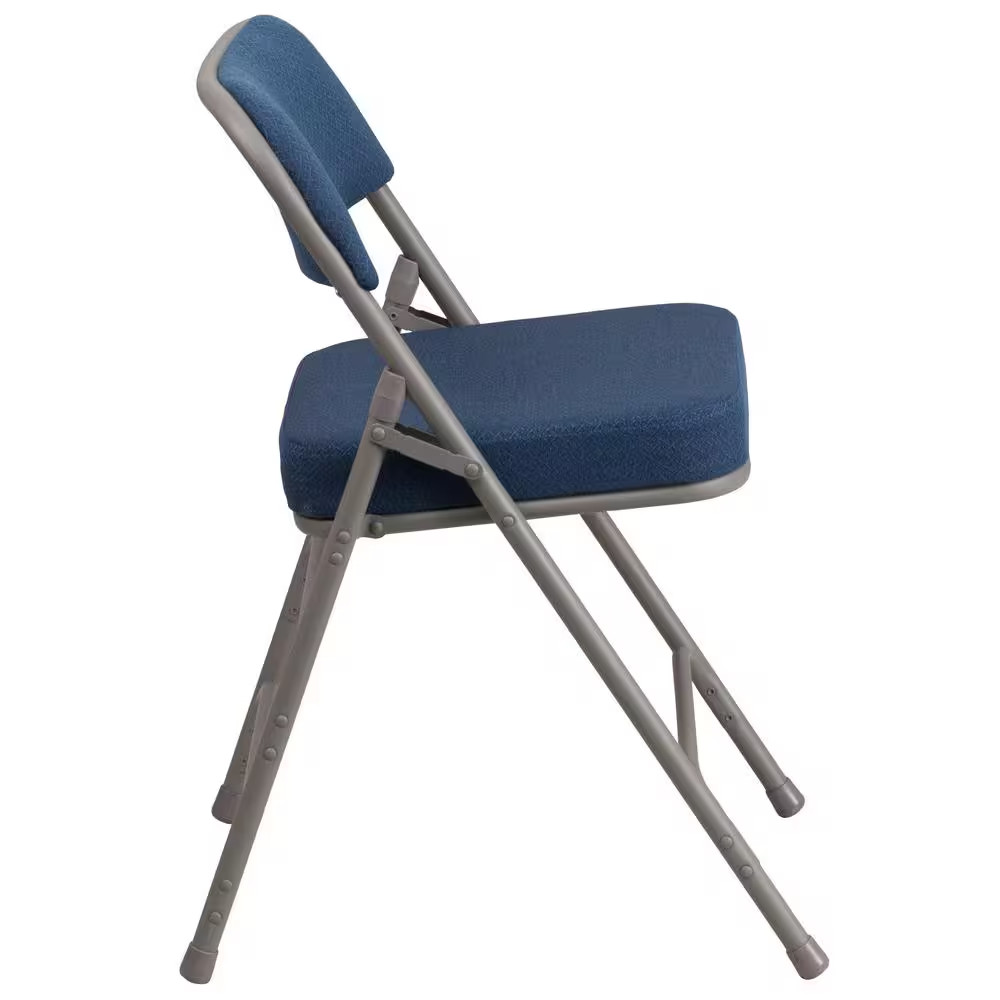 Navy Metal Folding Chair (4-Pack)