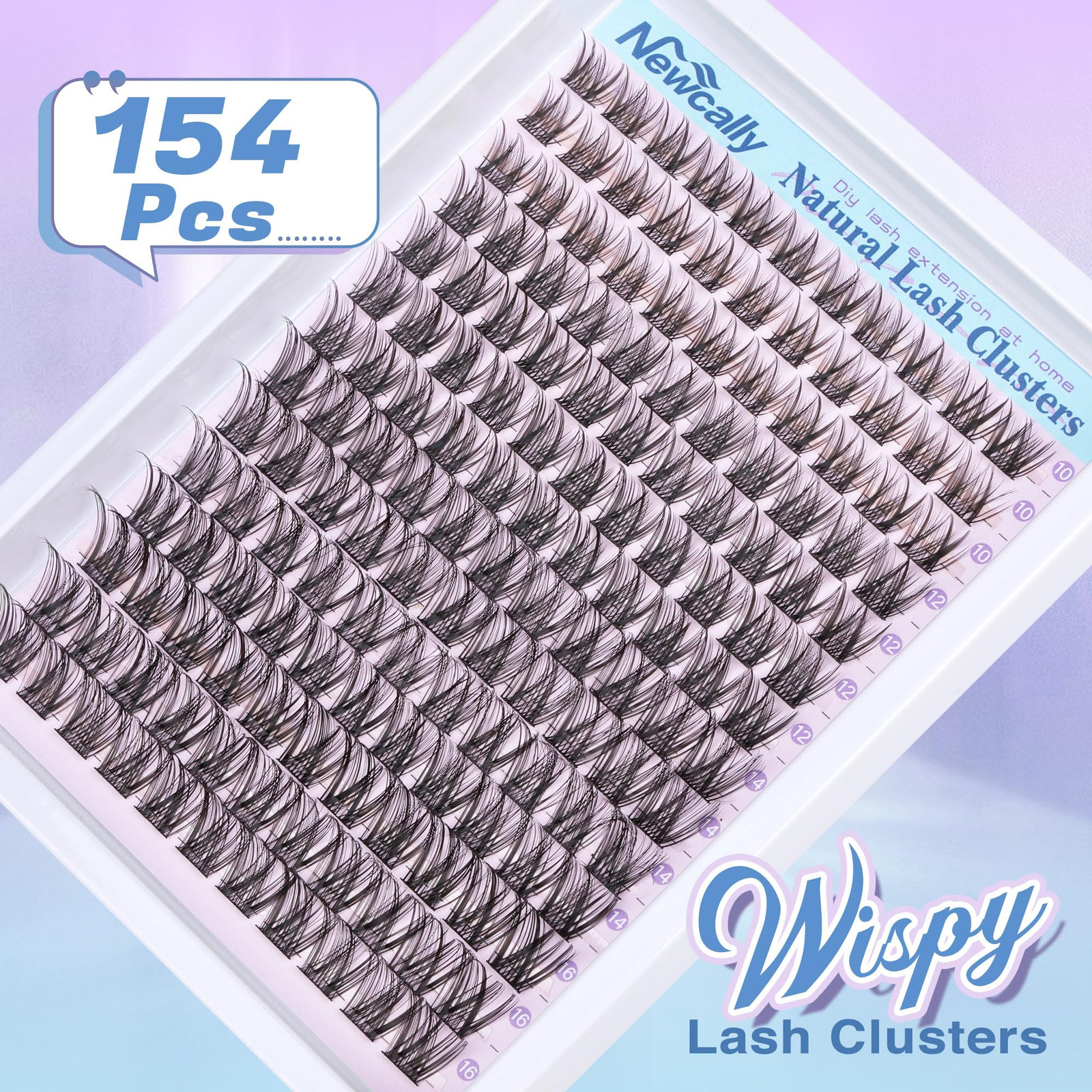 Lash Clusters Kit Wispy Natural Cluster Eyelash Extension Kit DIY Lash Extens...