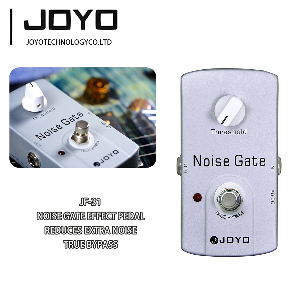 JOYO JF-31 Noise Gate Effect Pedal Reduces Extra Noise from Signal True Bypass