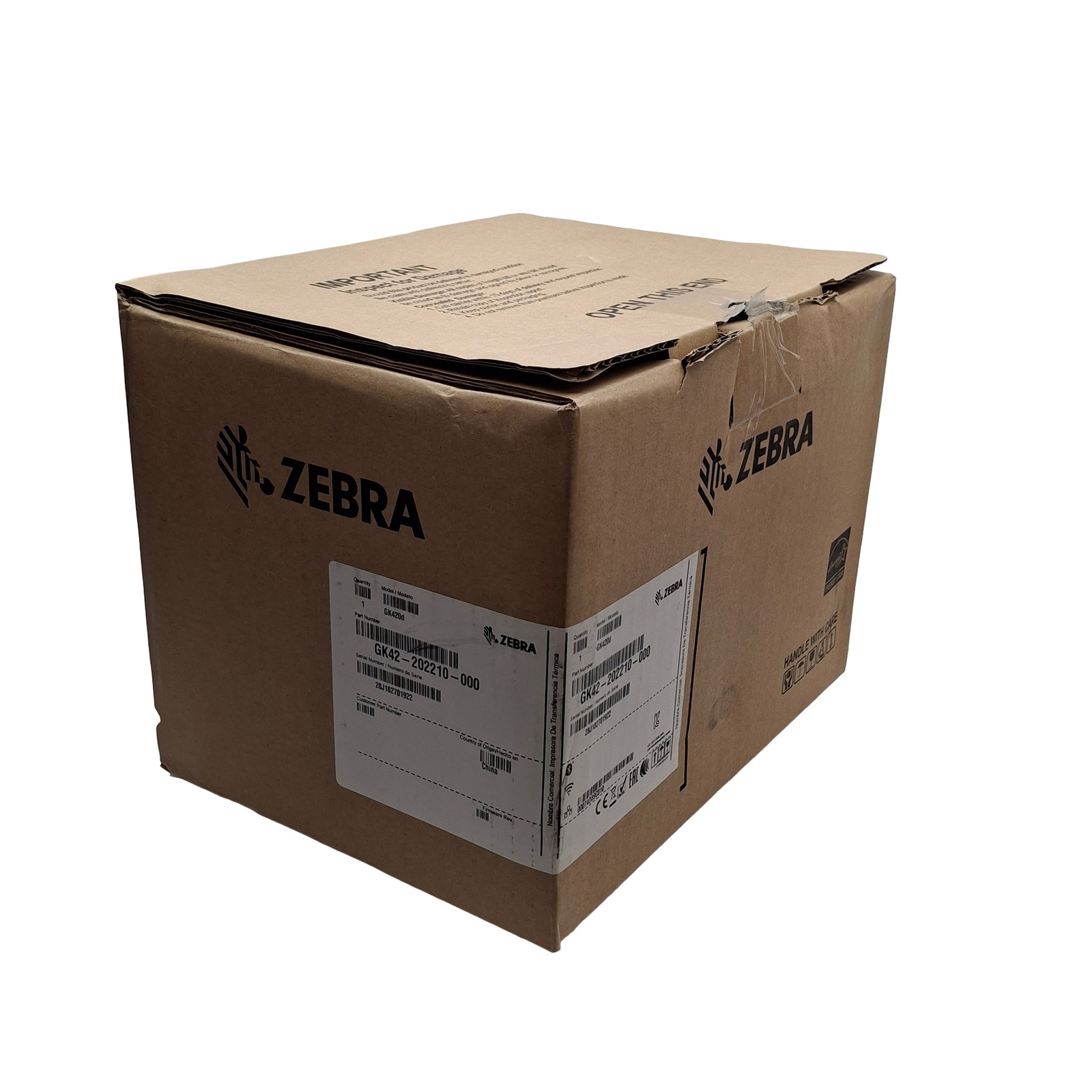 Zebra GK42-202210-000 GK420D Thermal Barcode Printer 203dpi, 4in Width, 24VDC