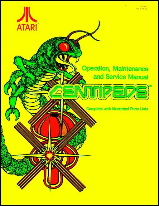 Centipede Arcade Video Game Operations/Service/Repair/Troubleshooting Manual sC