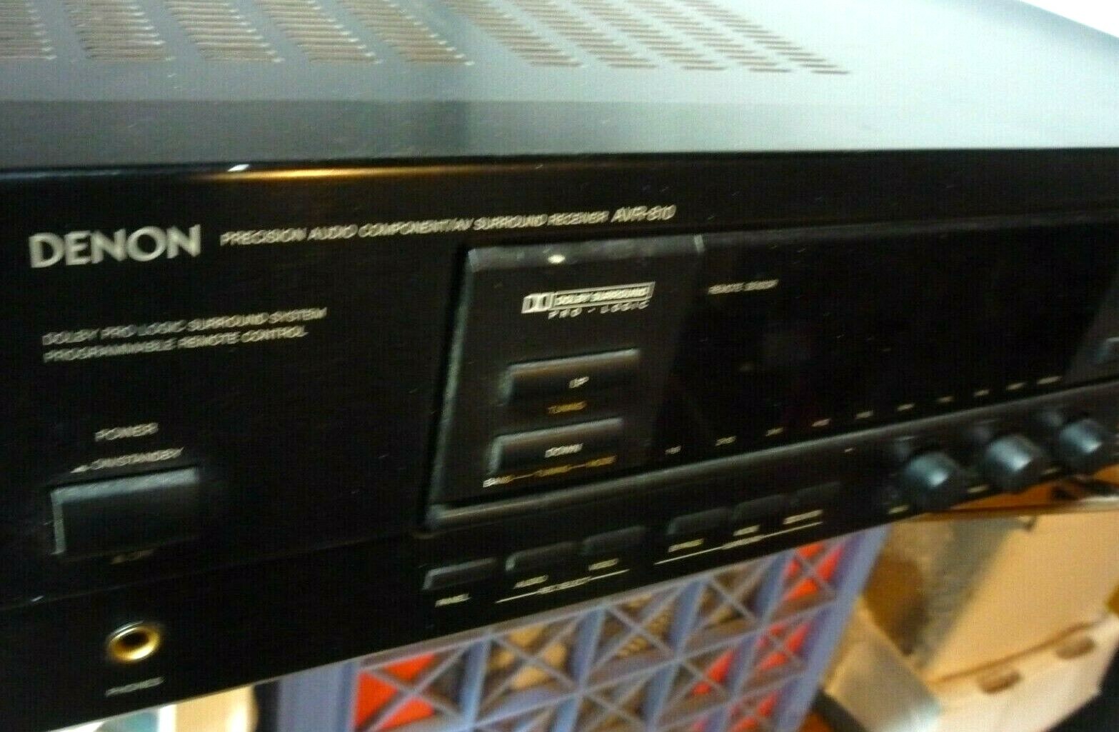 Denon AV Surround Sound Stereo AVR-810 Audio Receiver Dolby Pro Logic GS