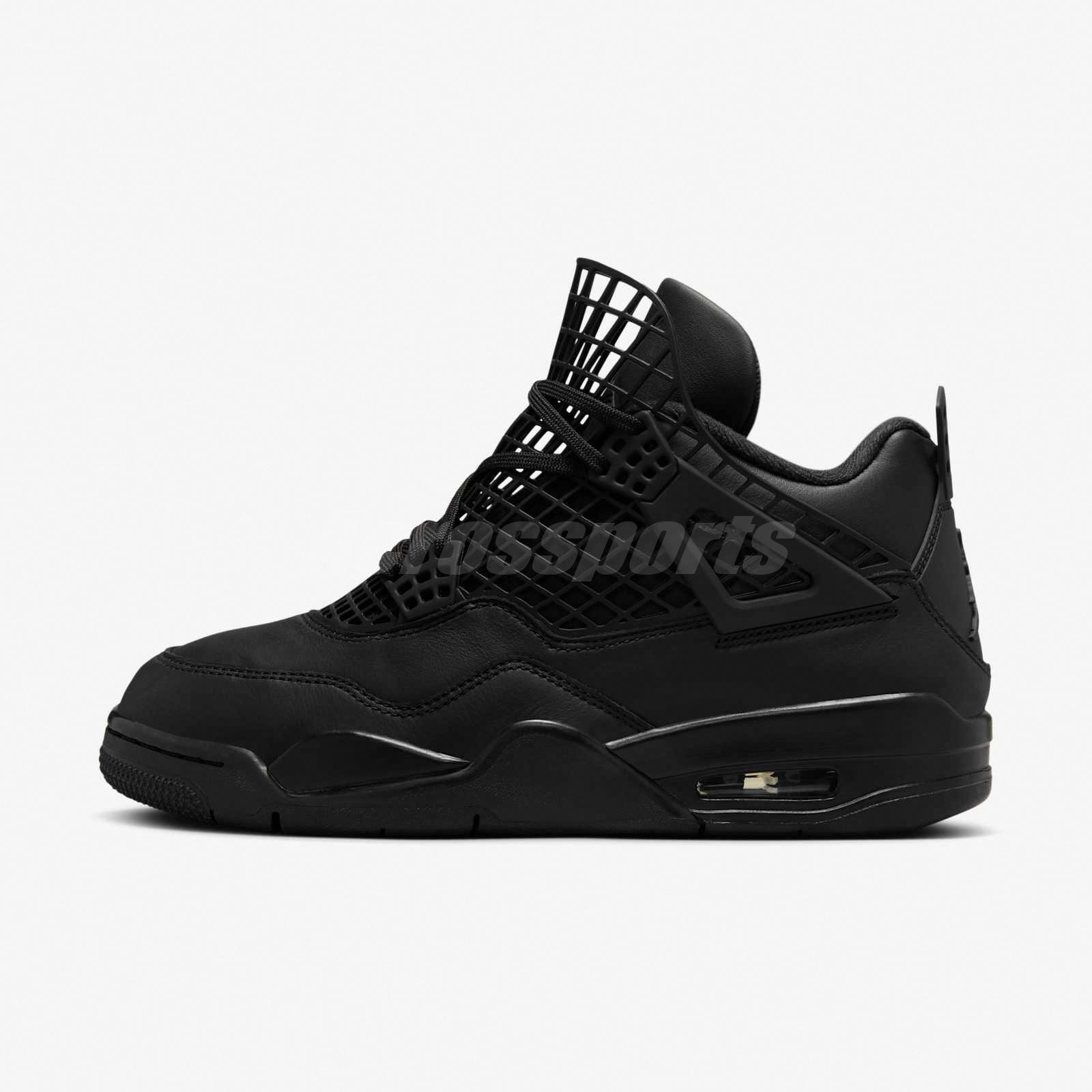 Nike Wmns Air Jordan 4 Net AJ4 Black Women Casual Shoes Sneakers FN7251-001