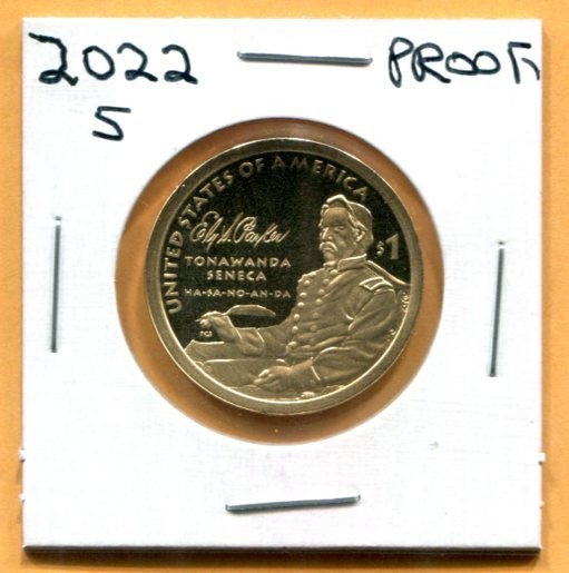 Gem 2022-S Proof Native American Dollar - Tonowanda Seneca Reverse
