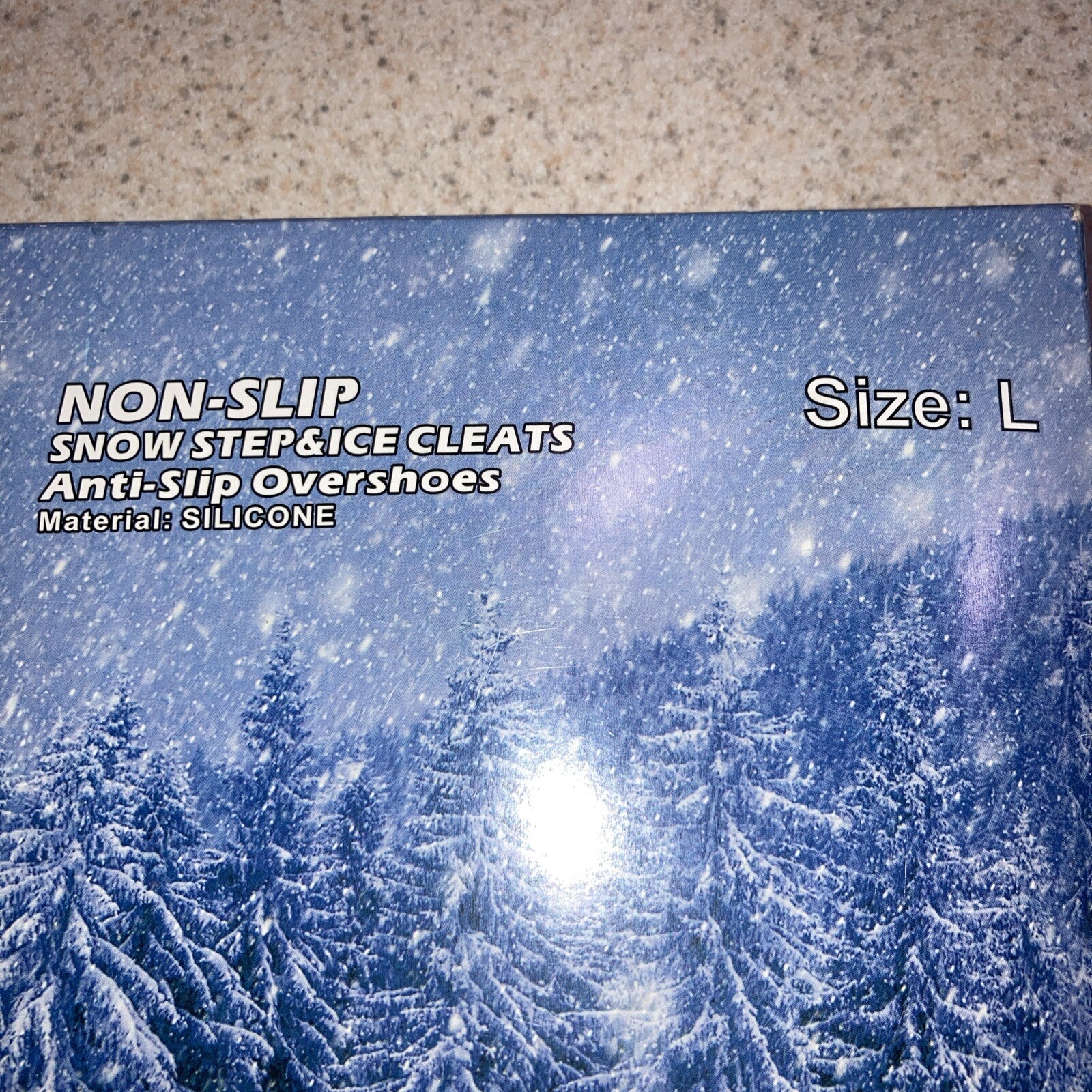 Snow And Ice Cleats Anti Slip Over Shoes Easy To Wear! Directions Included
