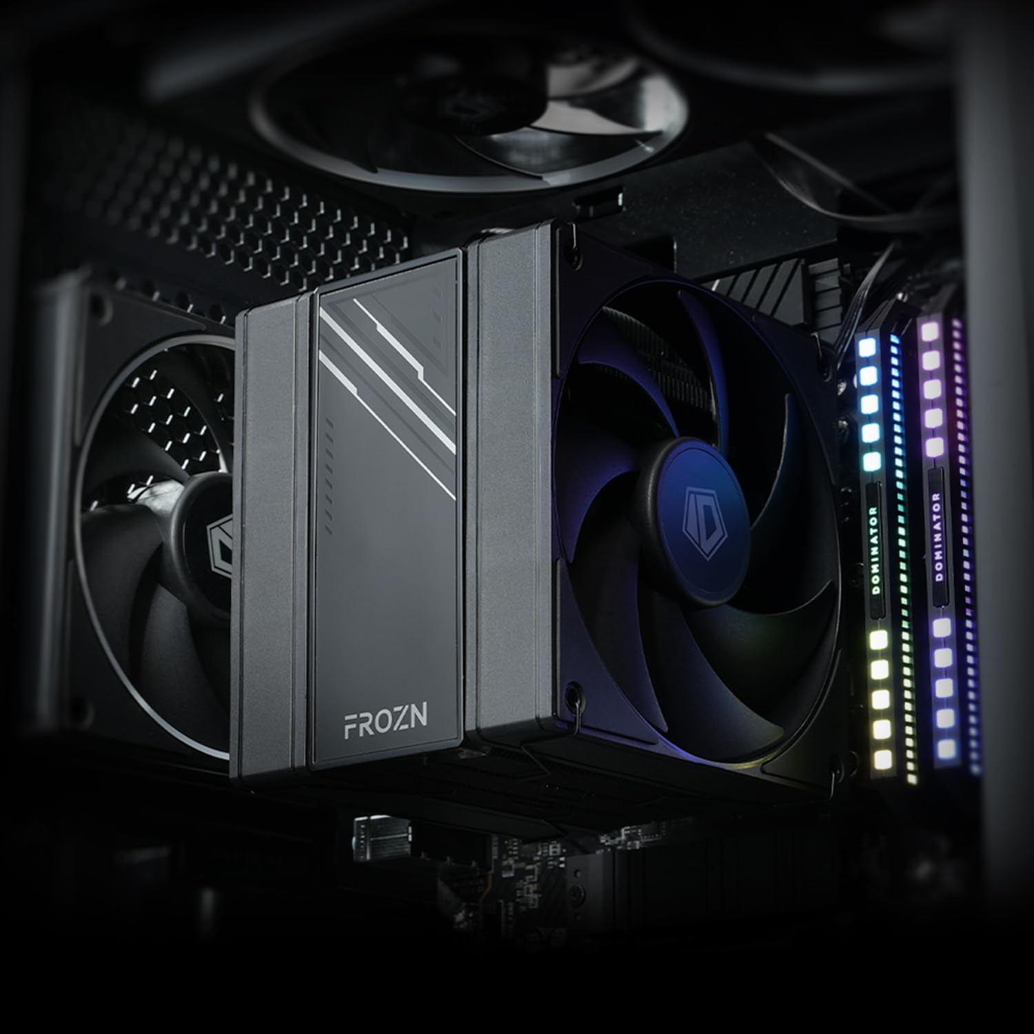 ID-COOLING FROZN A410 DK CPU Cooler, All-Black Layout Single