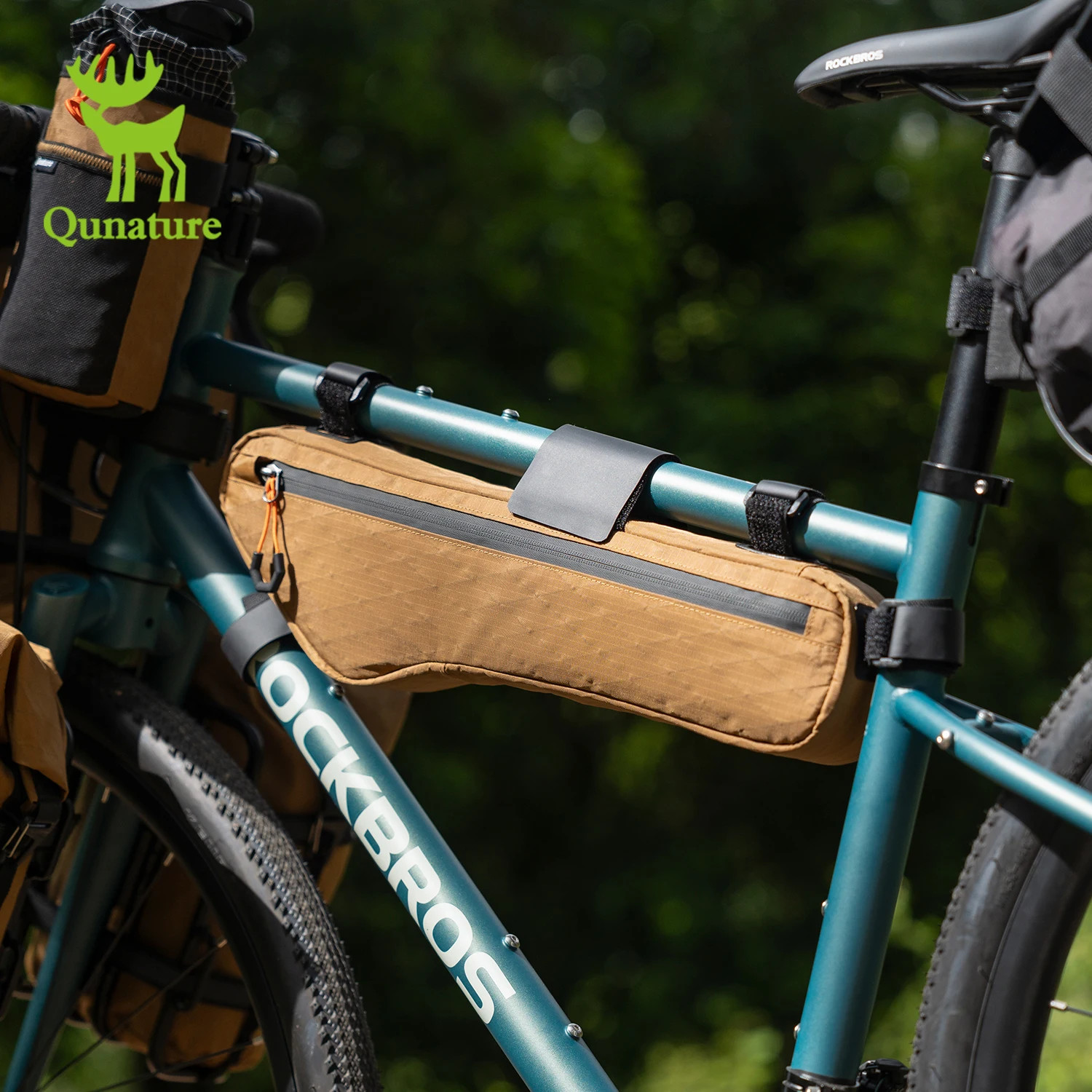 Qunature Bikepacking Bag Bike Frame Bag Large-capacity Waterproof Mtb&Road Bike