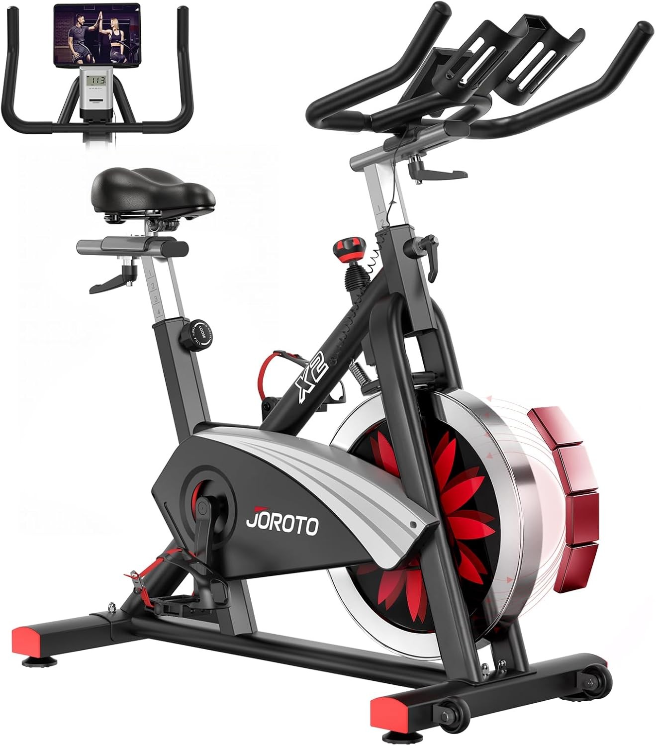 Exercise Bike, Magnetic Statary Bikes for Home with Flywheel,