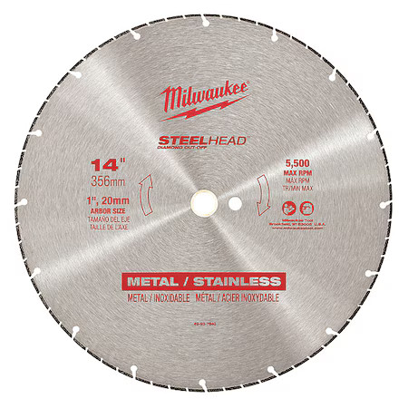 Milwaukee Tool 49-93-7840 14 In. Steelhead Diamond Cut-Off Wheel