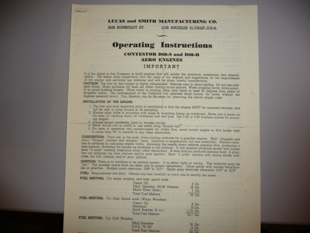 Lucas&Smith Contestor 60 side port ignition engine