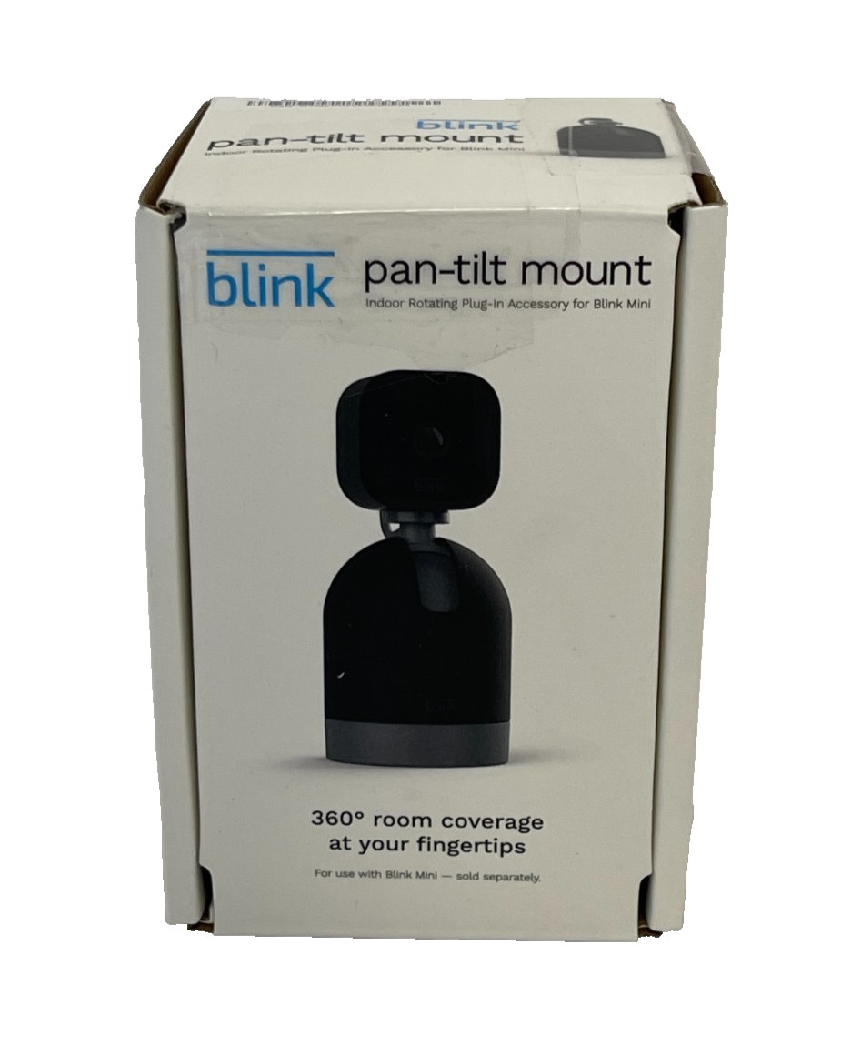 Blink Mini Pan-Tilt Mount for Mini Smart Rotating Security Camera Black, NEW