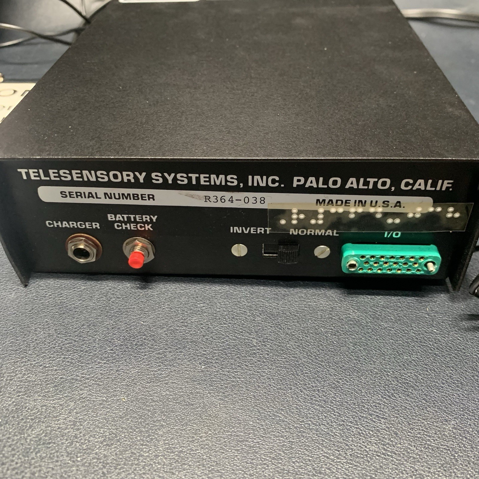 Vtg Telesensory Optacon Model R1D Optical Tactical Reader, Wand & Tracking Aid