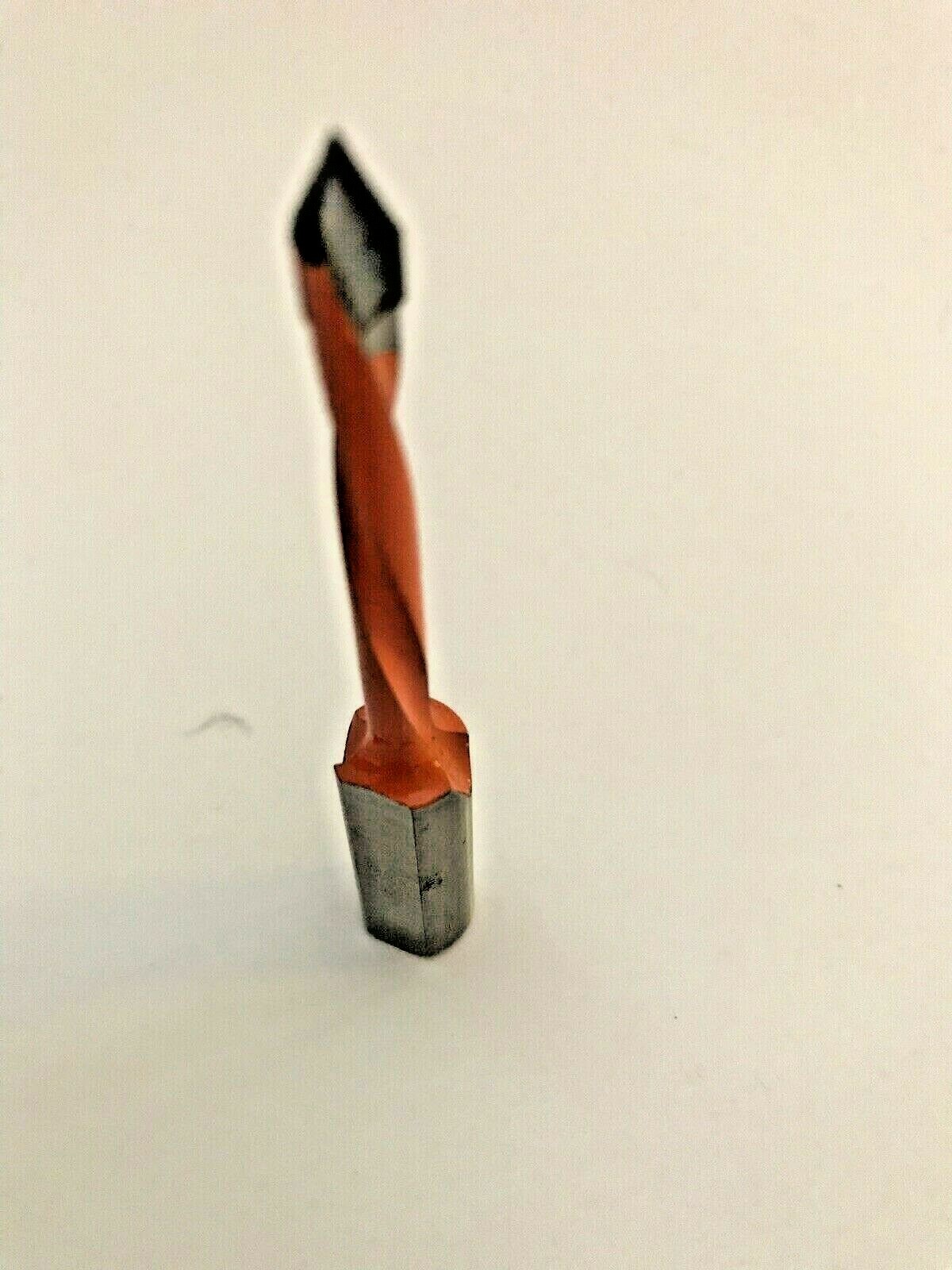 AMANA # 414005 5MM DIA. LEFT HAND THROUGH-HOLE (V-POINT) BIT WITH 10MM SHANK
