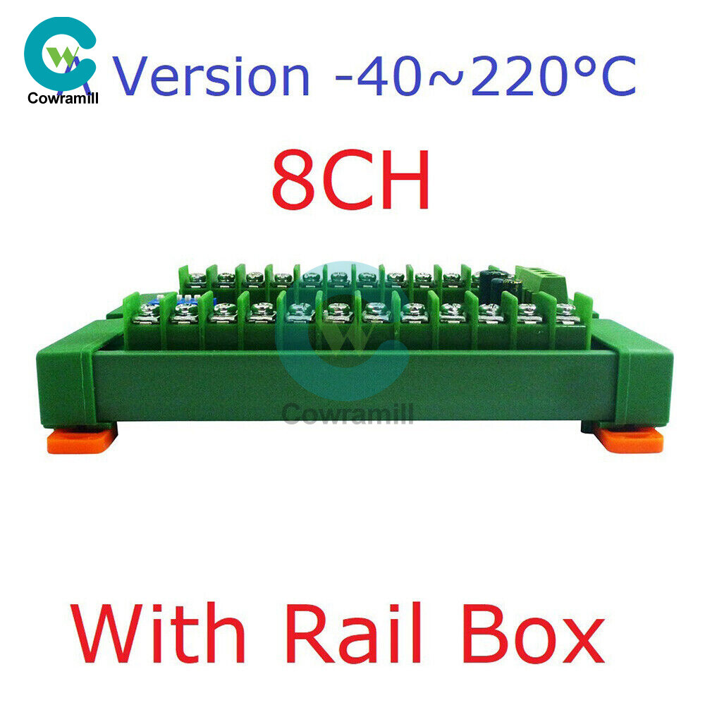 8ch DC 8-30V PT100 RTD RS485 Temperature Sensor Module Modbus Board