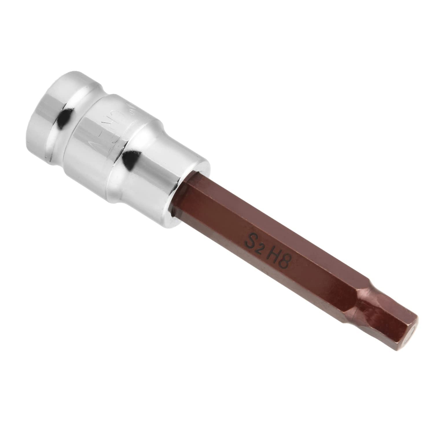 Utoolmart 1/2" Drive x H8 (8mm) Hex Bit Socket, S2 Steel Bits, CR-V Sockets 4...