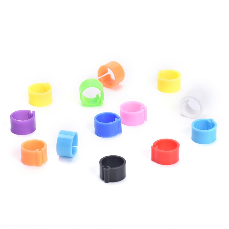 100x Bird Duck Hen Chicken Parrot Pigeon Leg Band Clip Poultry Rings FDUTQ6