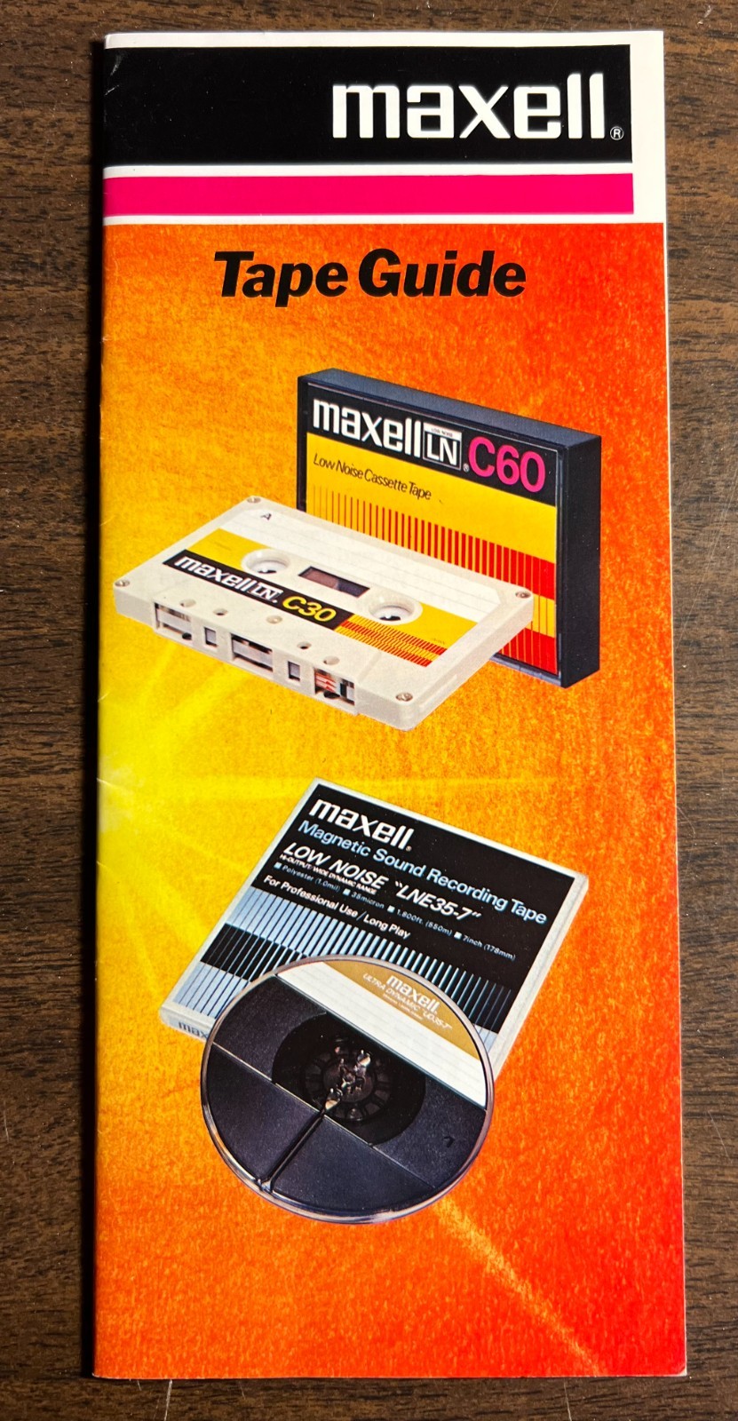 RARE - Vintage 1973 Maxell Tape Informational Brochure - EXCELLENT CONDITION