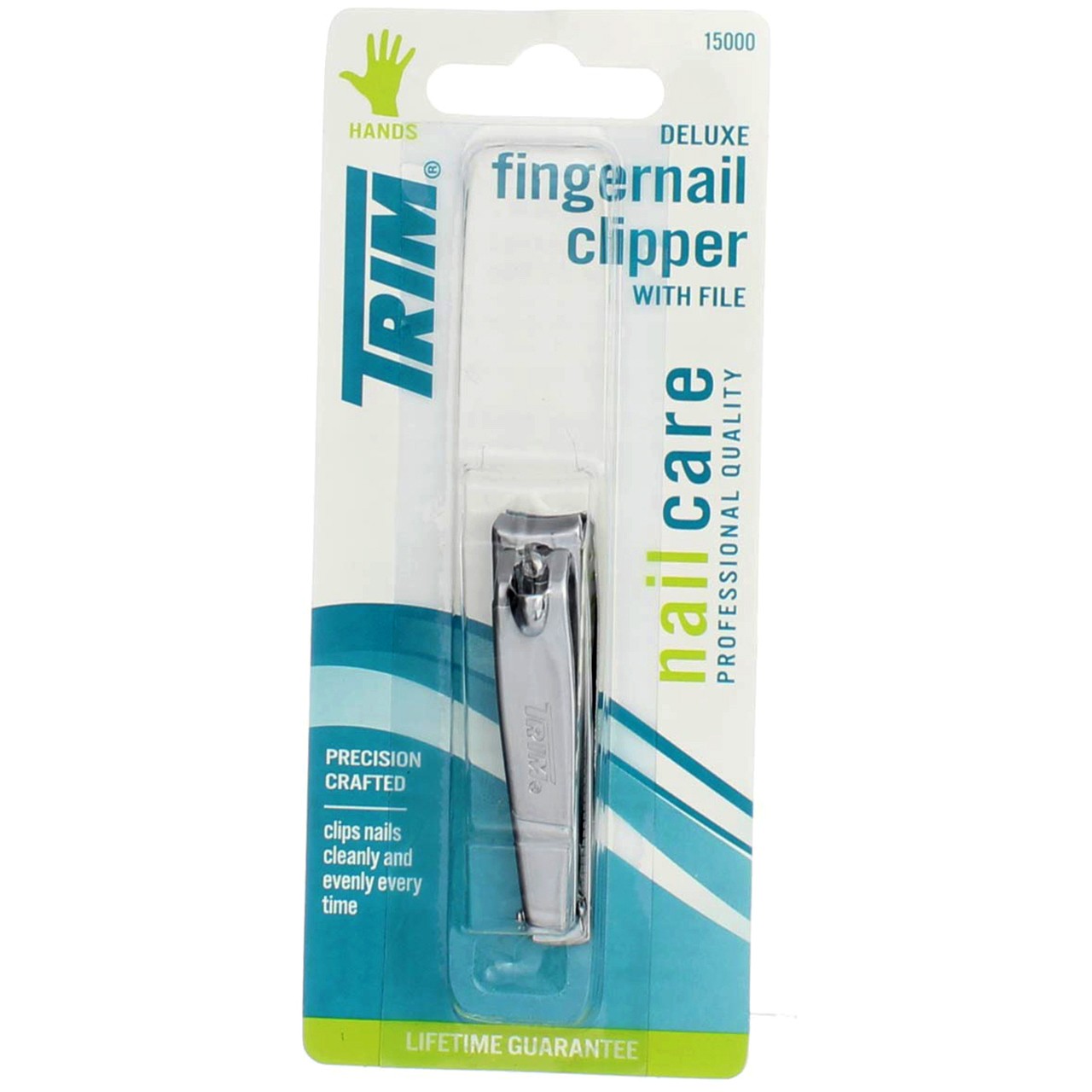 2 Pack Trim Deluxe Fingernail Clippers with File (Packaging may vary)