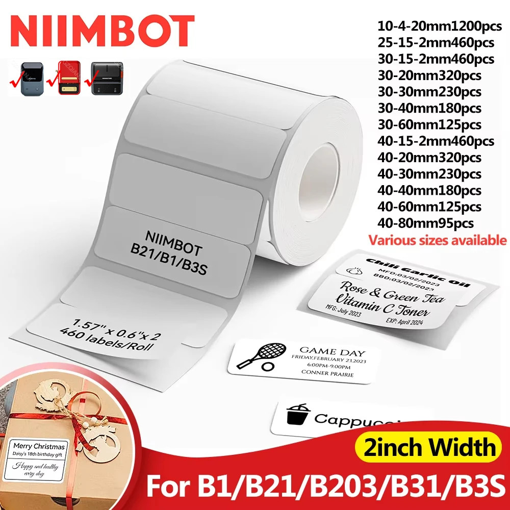 Niimbot Thermal Label Paper: Must-Have Effortless Self-Adhesive Labels