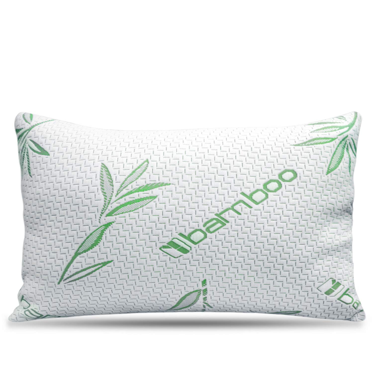 ELIF HOME GOODS QUEEN SIZE RAYON DERIVED BAMBOO PILLOW - EHG-QUEEN-WHITE
