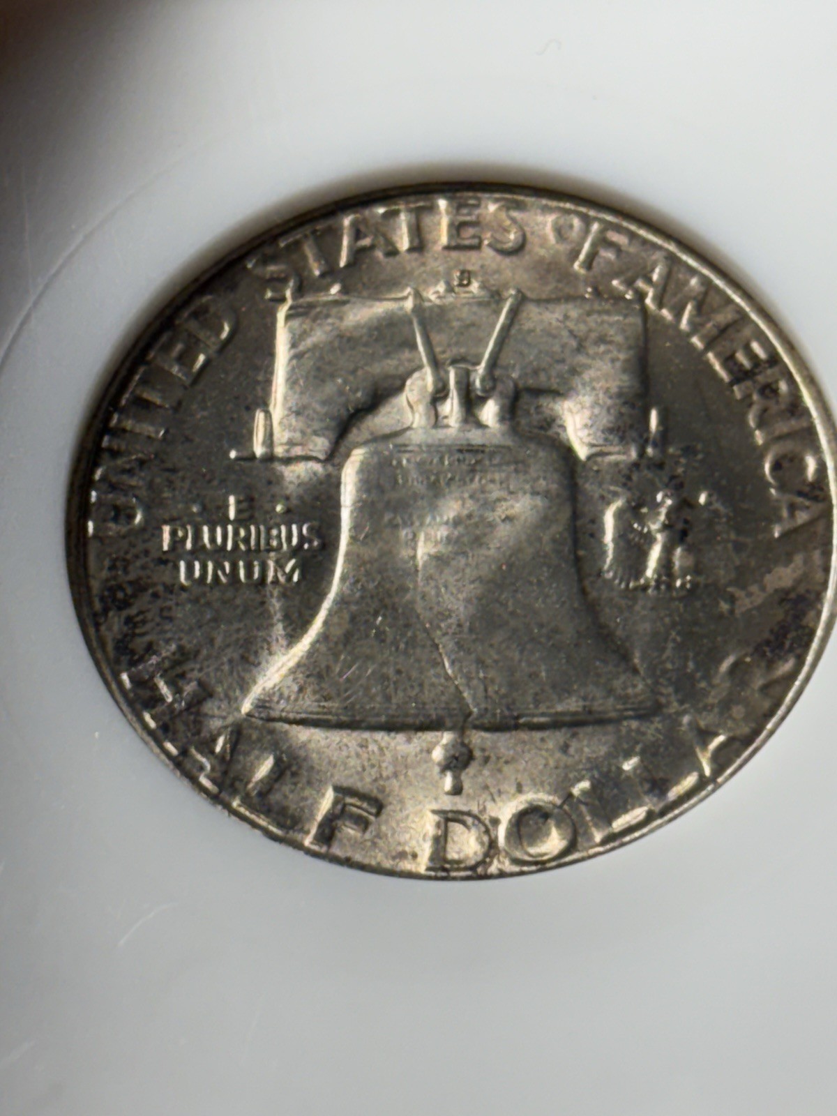 1954 S Franklin Half Old NGC Fatty Holder No Barcode MS 65