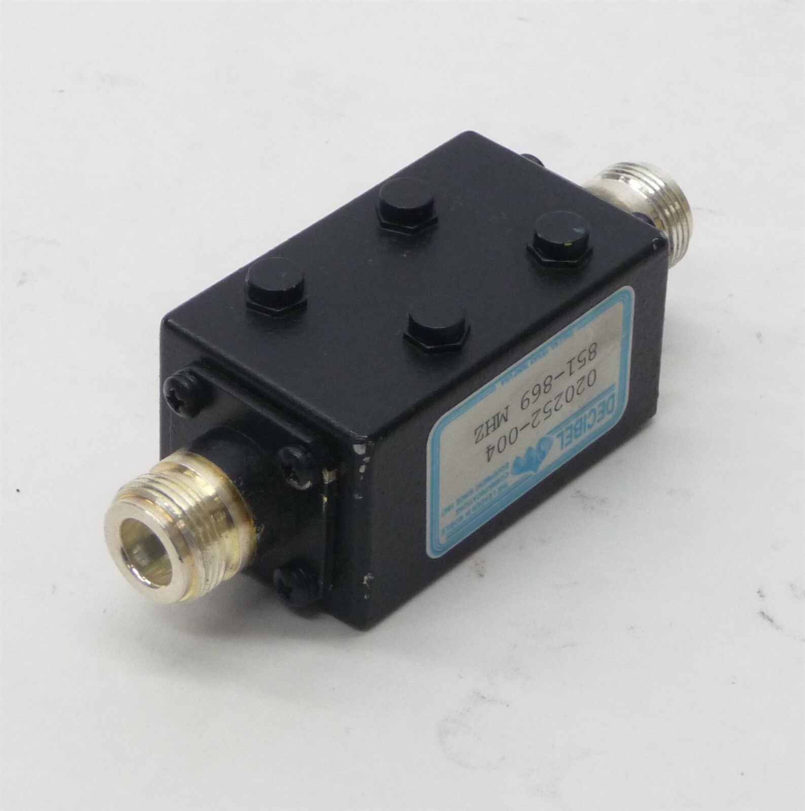 Decibel Products Harmonic Filter Coupler Repeater 020252-004 851-869Mhz DB4333