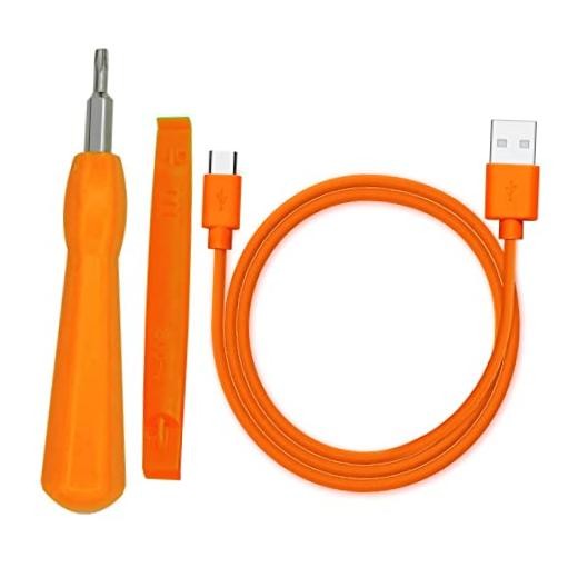 Ring Doorbell Screwdriver Replacement & Charger Charging Cable 3 Pack Orange