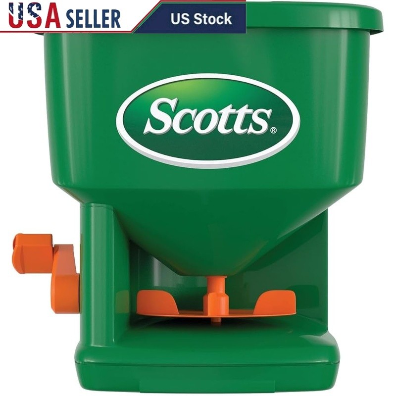 Handheld Seed Fertilizer Salt Spreader Adjustable Arm Comfort Year-Round Use