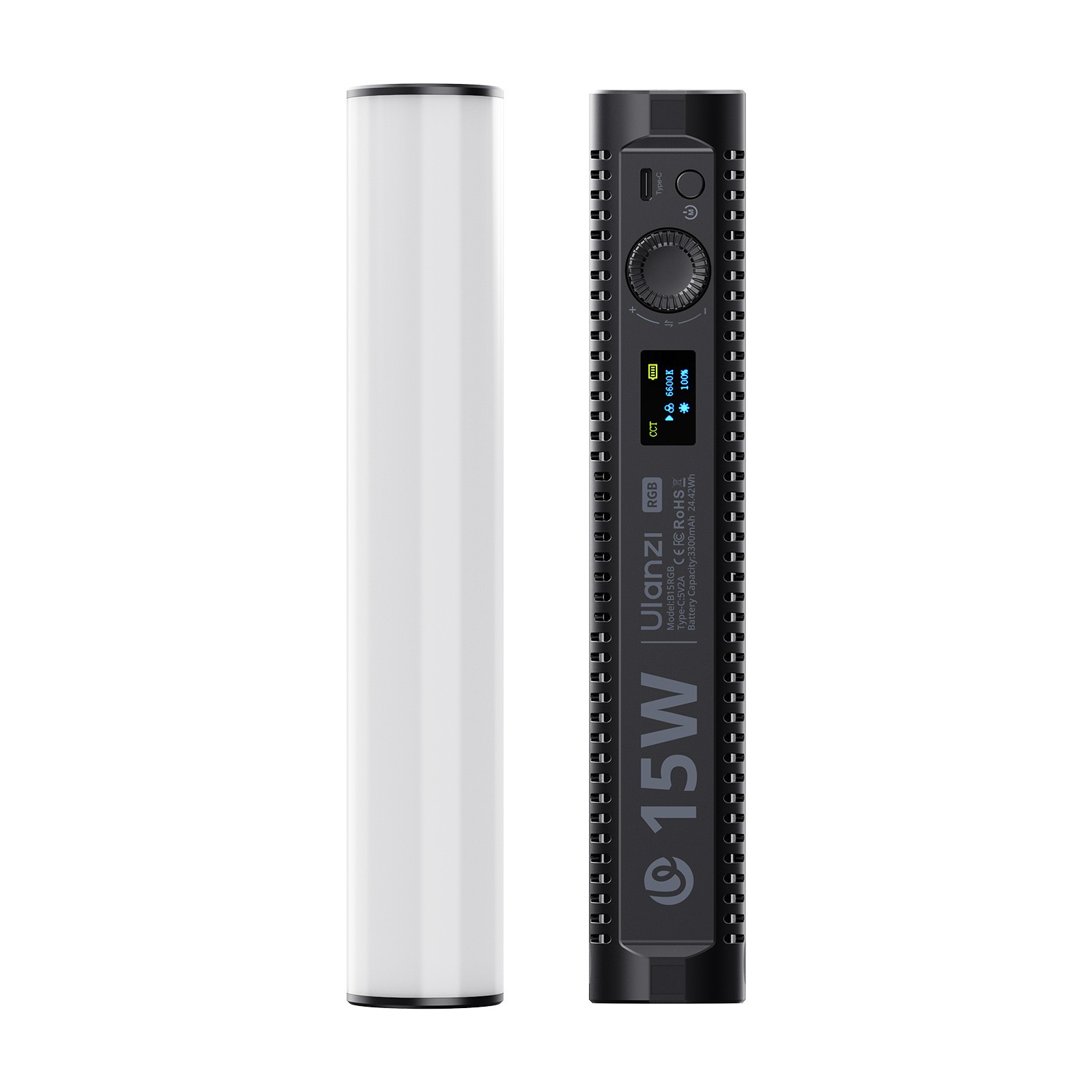 Ulanzi B15RGB 15W RGB Tube Light Magnetic LED Video Light 1800K-9000K 3300mAh