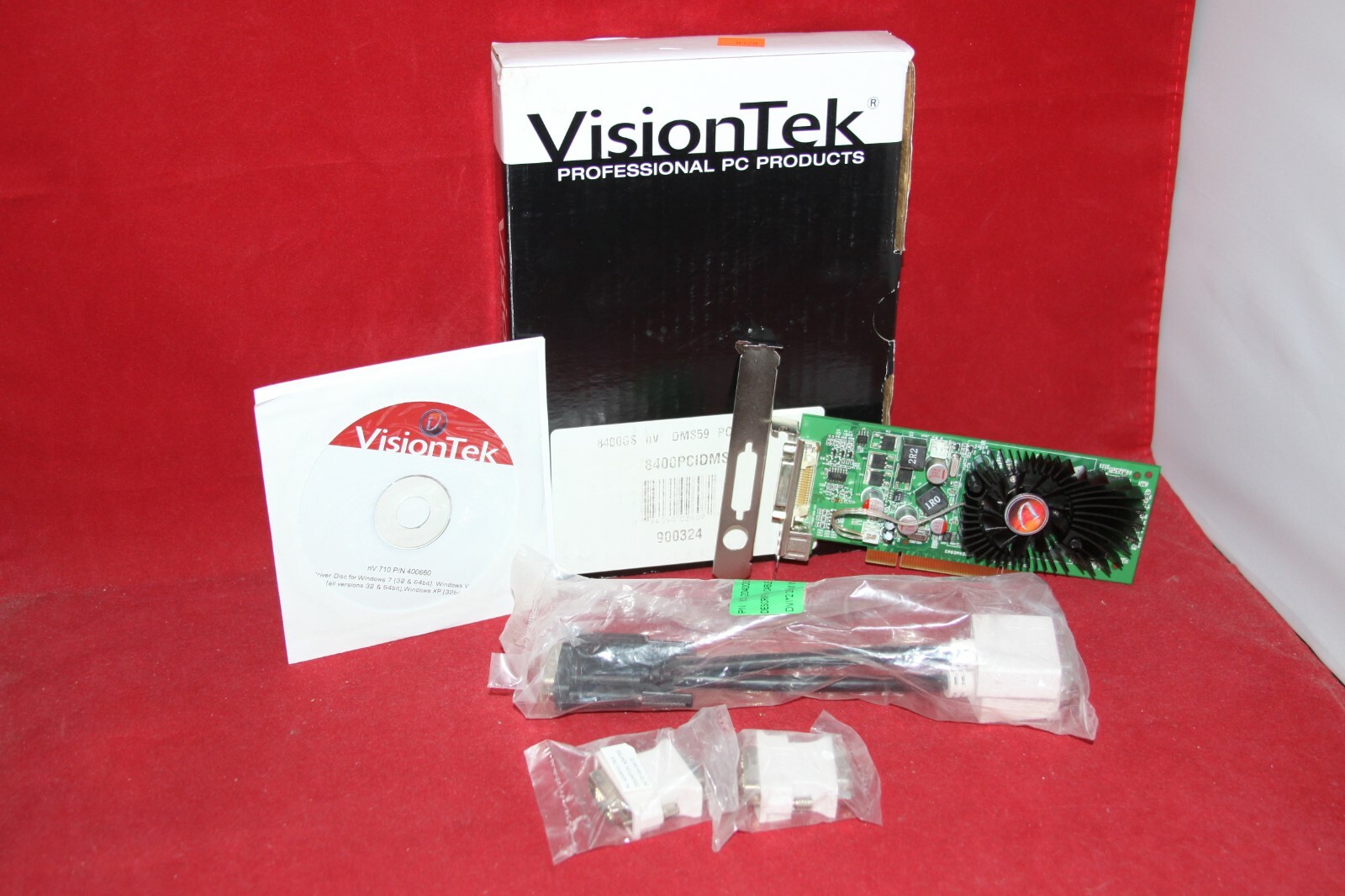 VisionTek GeForce 8400GS 512MB DMS, PCI Graphics Card. (90324, VTK-400650SM)