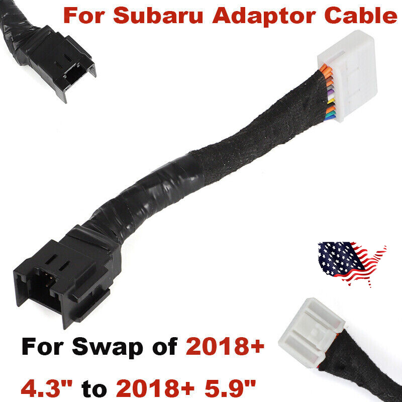 For 18+ 4.3" Subaru Adaptor Cables Swap 5.9" MFD of WRX To Pre2018 WRX,Forester