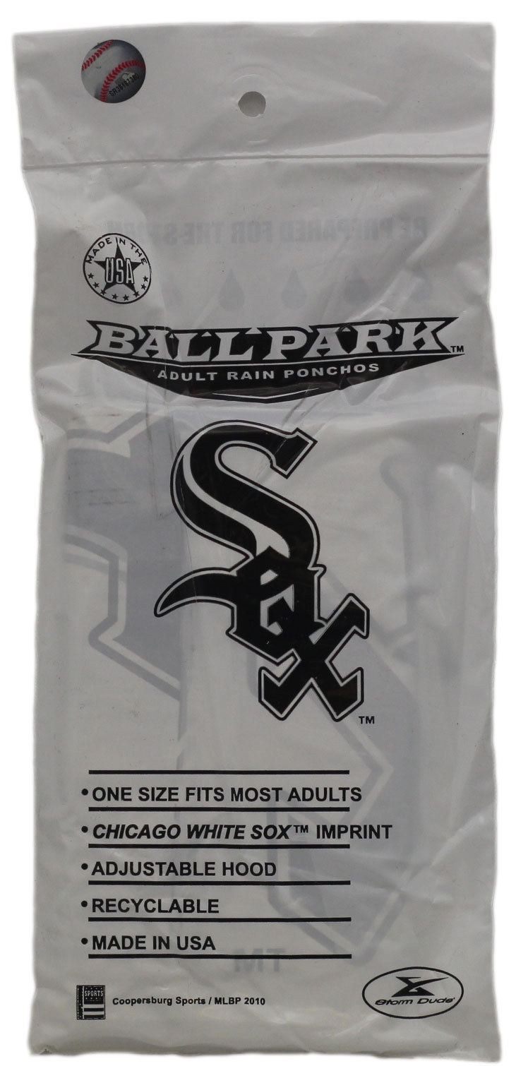Chicago White Sox White Hooded Rain Poncho Imprint A100062