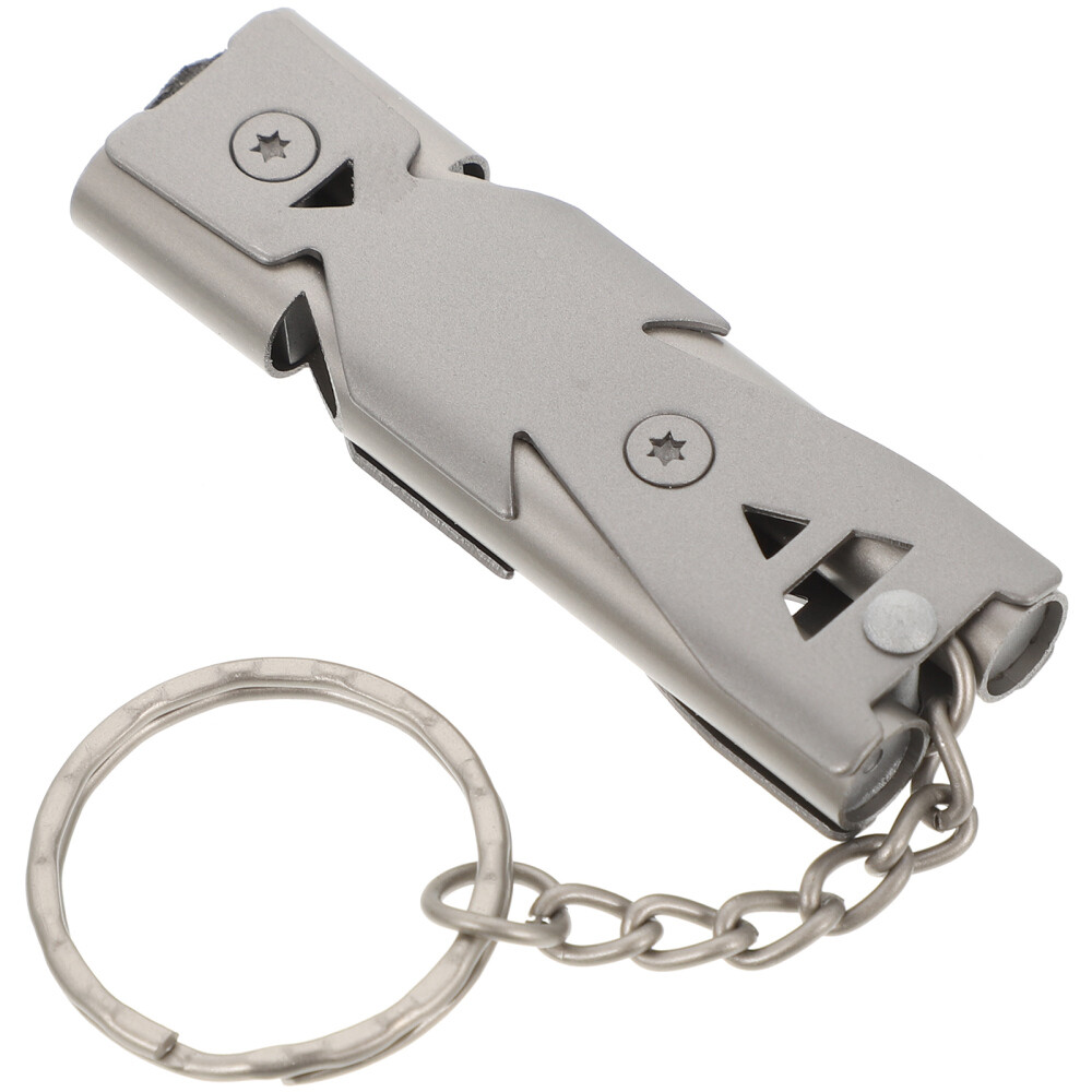 1PC Stainless Steel Bird Whistle Bird Training Whistle Bird Cage Whistle