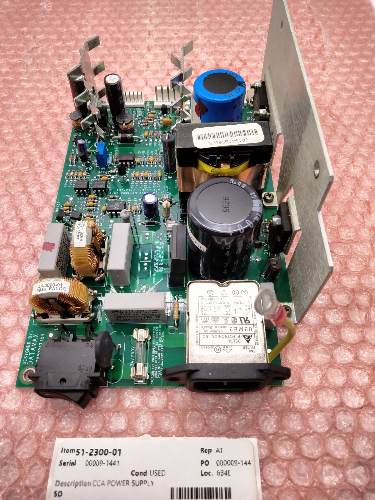 DATAMAX 51-2300-01 CCA POWER SUPPLY
