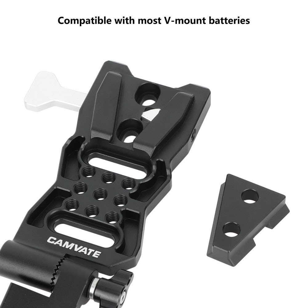 CAMVATE L-Shaped V-Lock Mounting Plate with Arca-Type Quick Release System