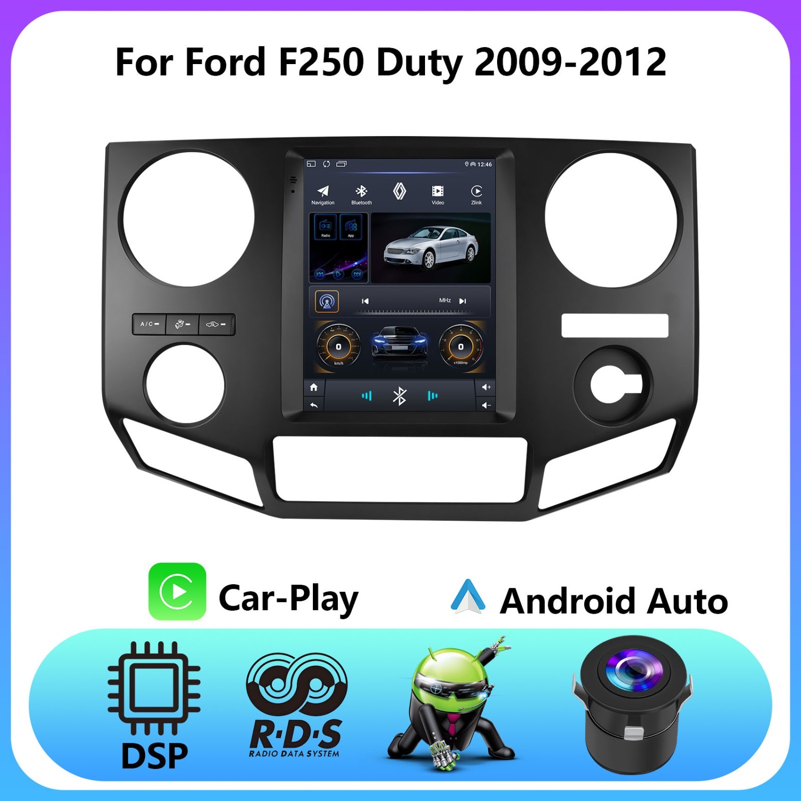 For 2006-2014 Ford F-250 F-350 Super Duty Android 13 Carplay Car Radio GPS 2+32G