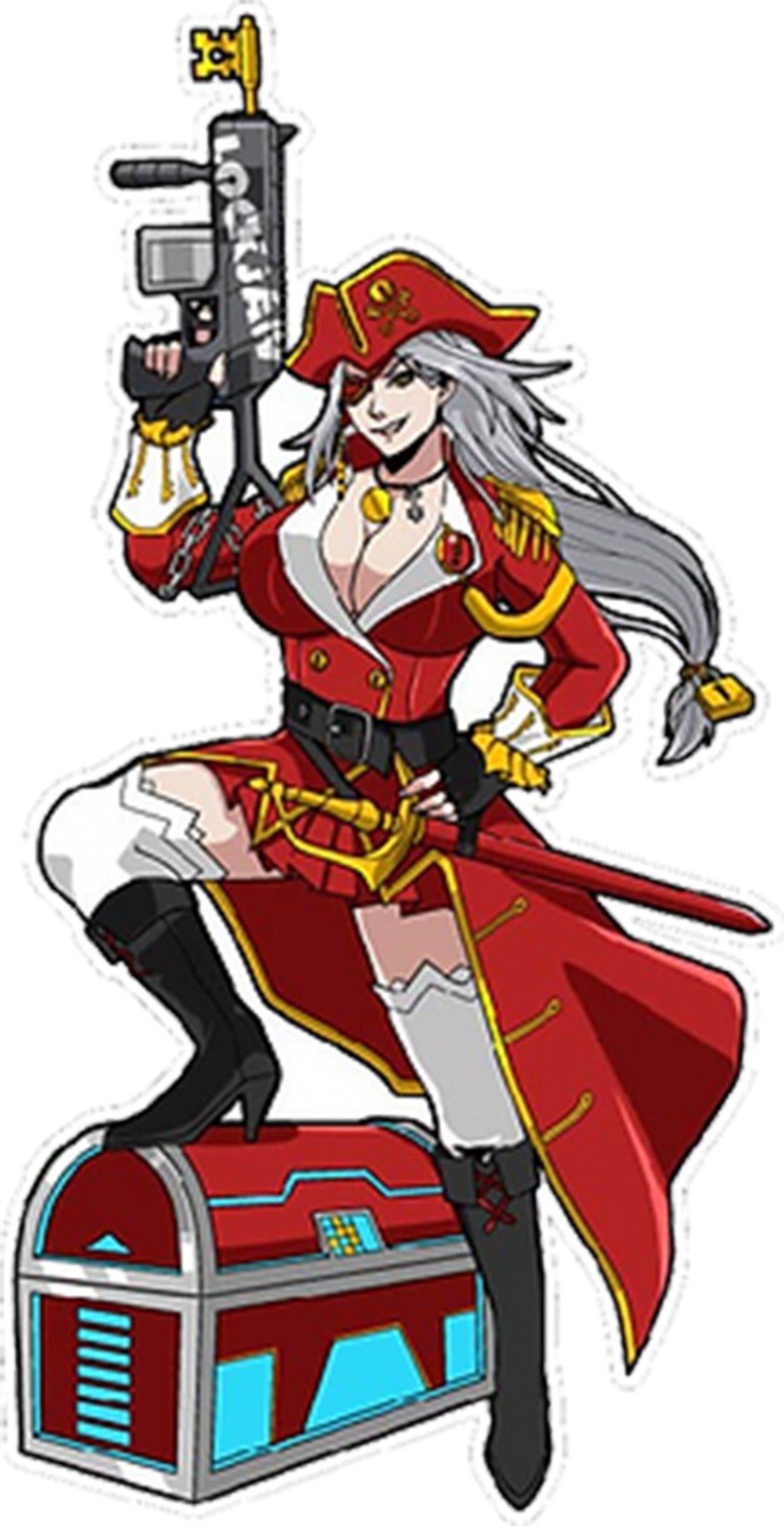 🏴‍☠️Captain Lockhart Vinyl Diecut Sticker🏴‍☠️ 3.2"x6.15"