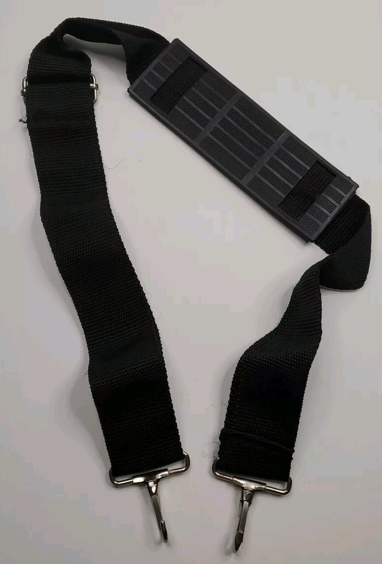 Strap Only 29" Adjustable Black Canvas 1.5" Wide