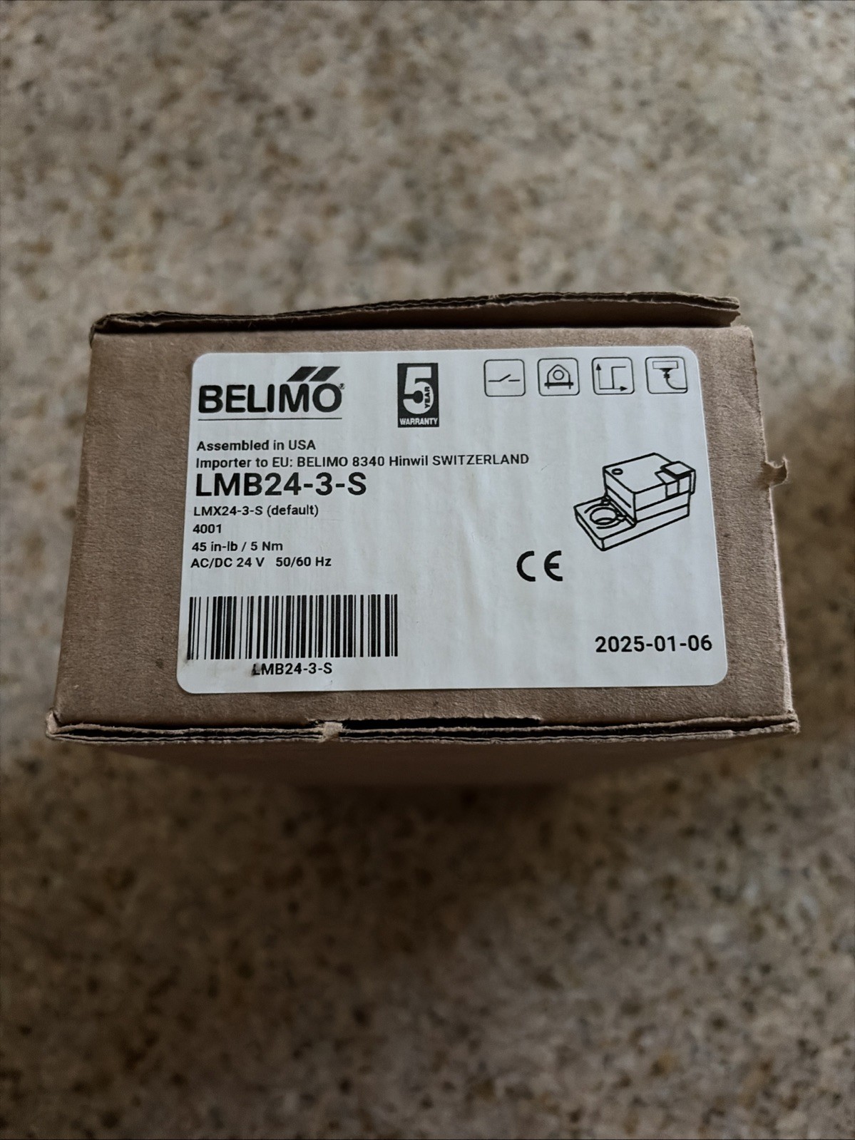 LMB24-3-S Belimo Linear Actuator Brand New Fast Shipping