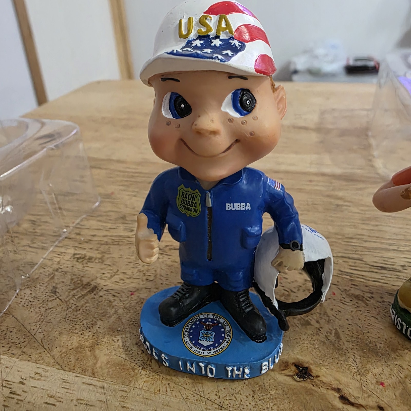 2 Motor Speedway Mini Bobblehead Figures - See Photos.