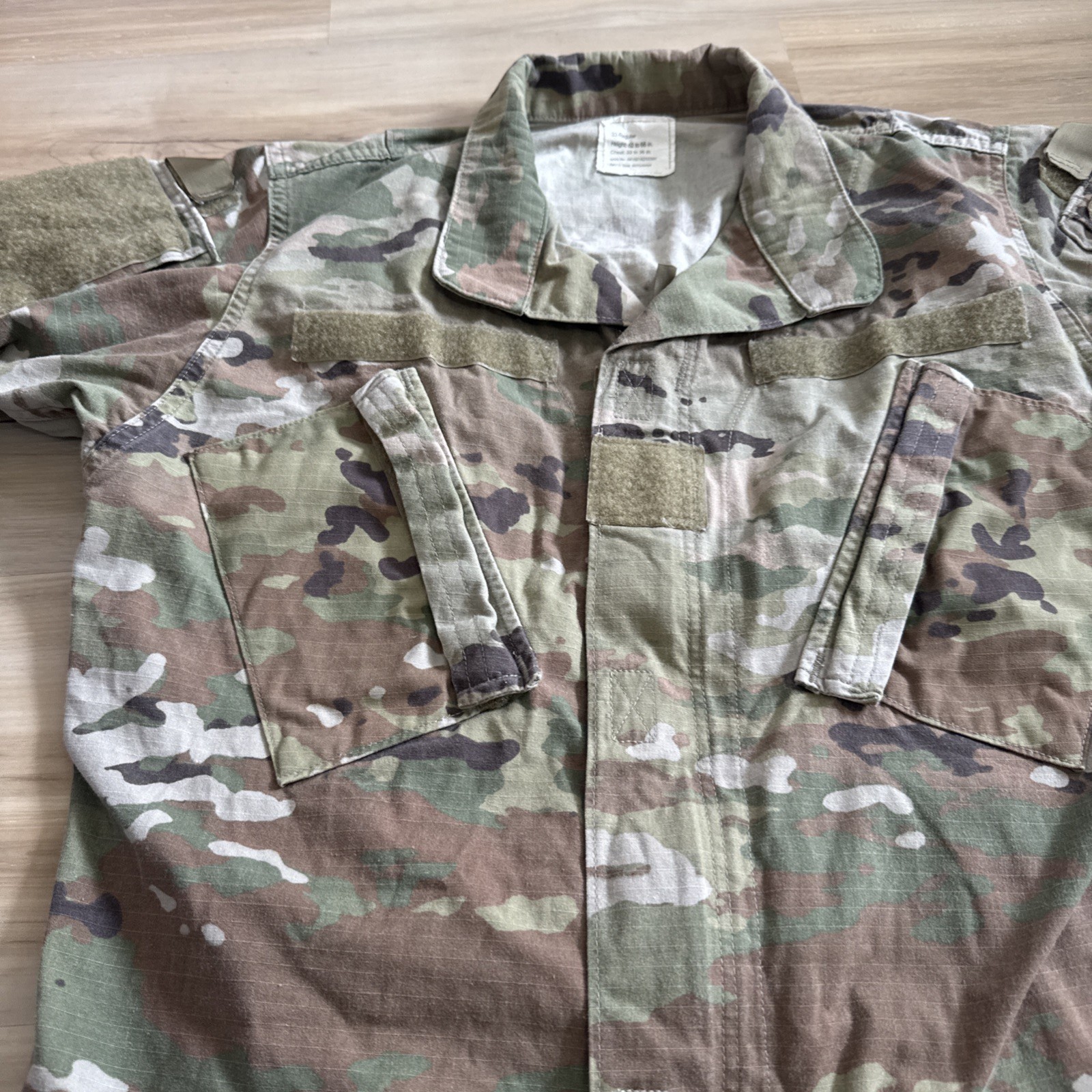US Army Field Shirt Jacket Camouflage Uniform Combat Size 33 Regular