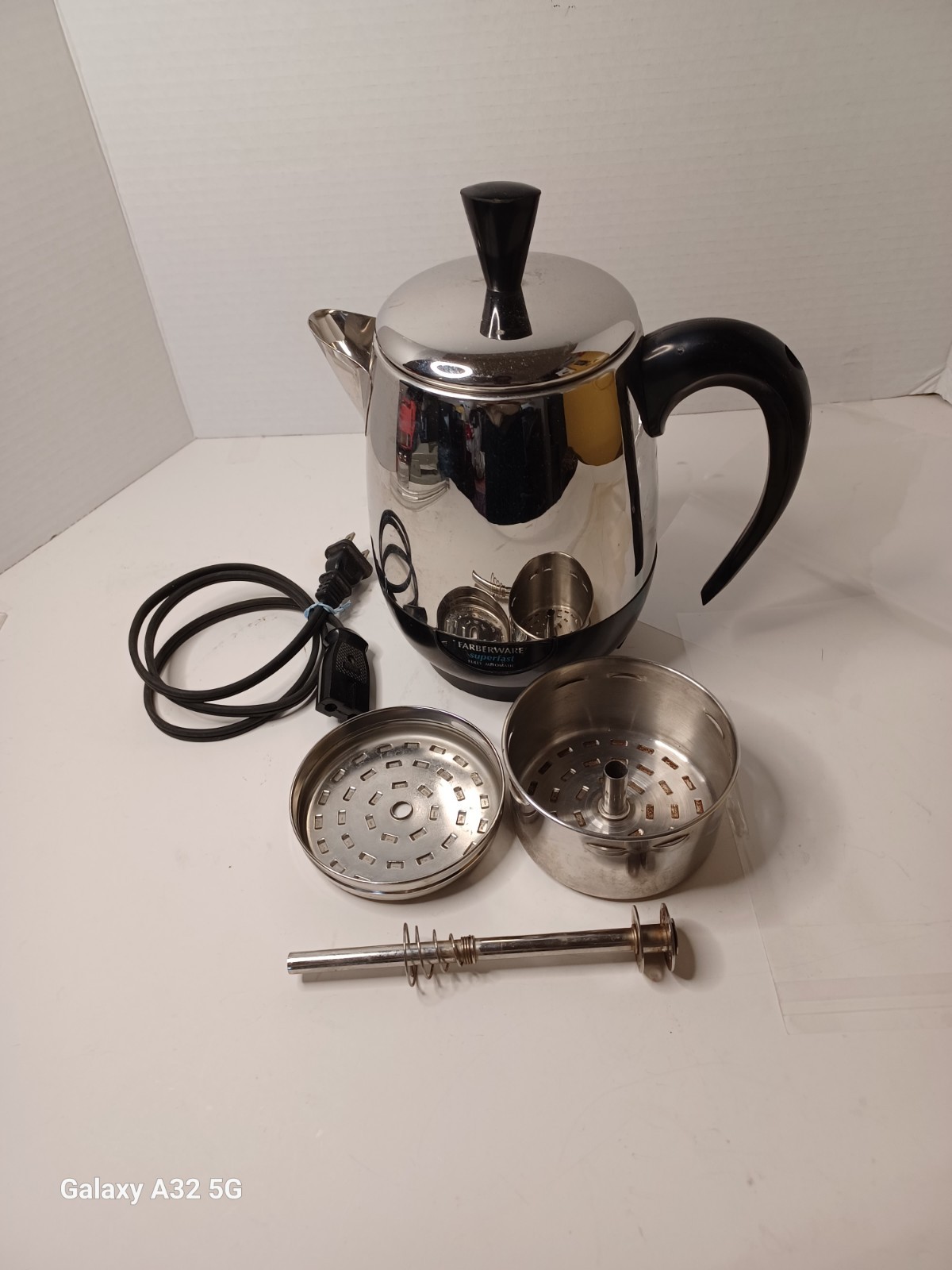 VINTAGE Farberware Super Fast Automatic Coffee Percolator 134 Bronx NY TESTED