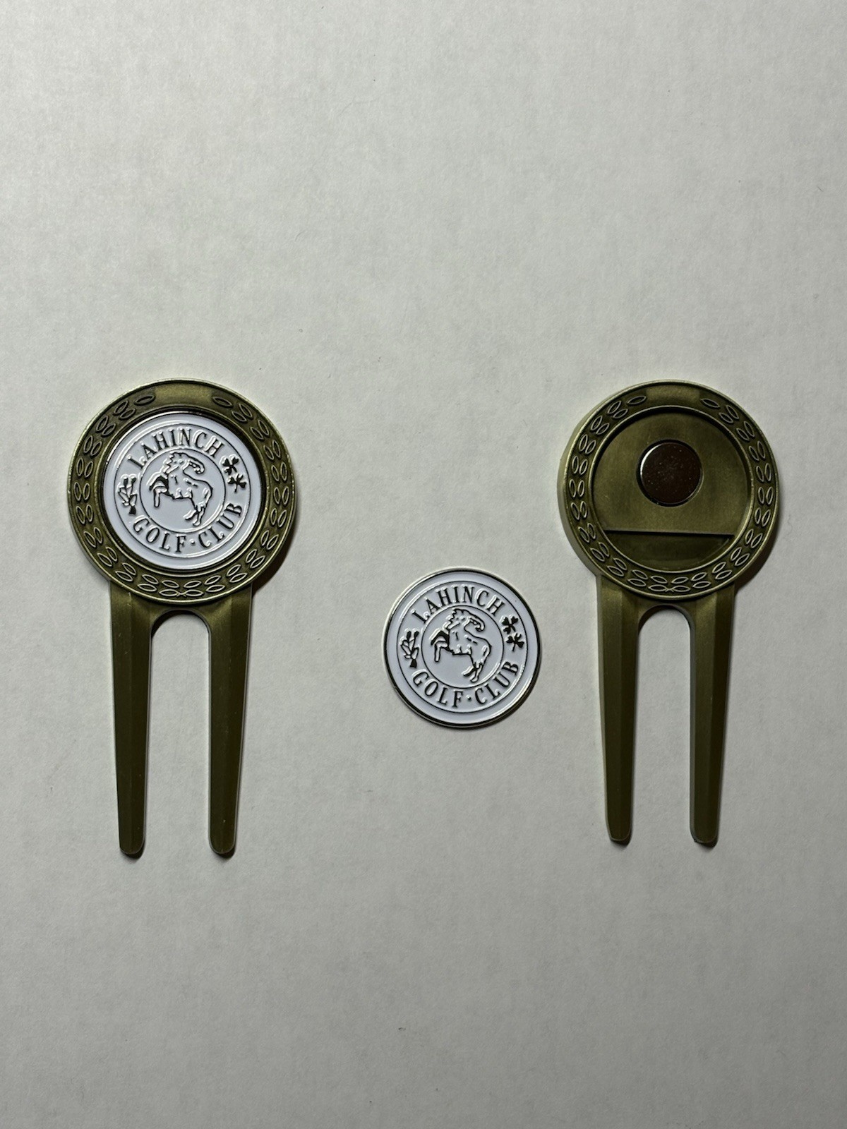 (1) Lahinch Golf Club Divot Tool & 1" Coin Style Golf Marker - Co Clare, Ireland