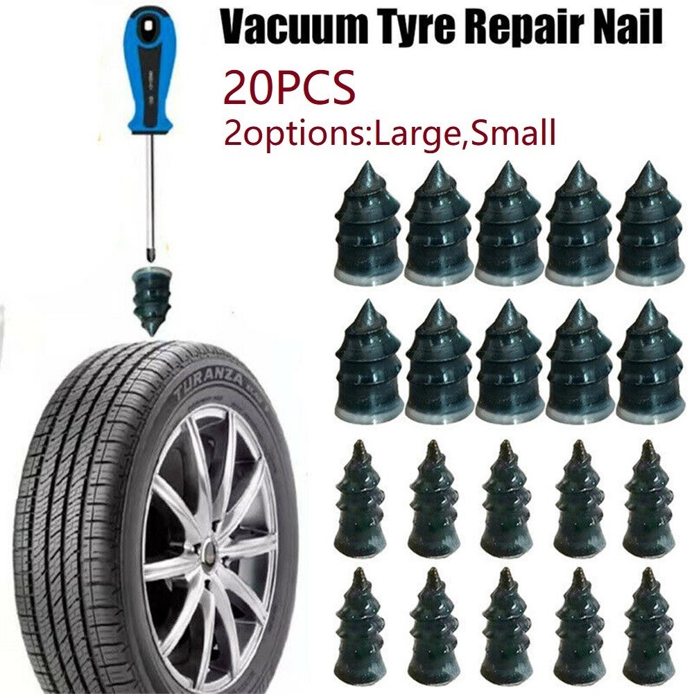 20 * Car Vacuum Tire-Repair Kit Set Tubeless Tyre Repair Rubber Nails Tool