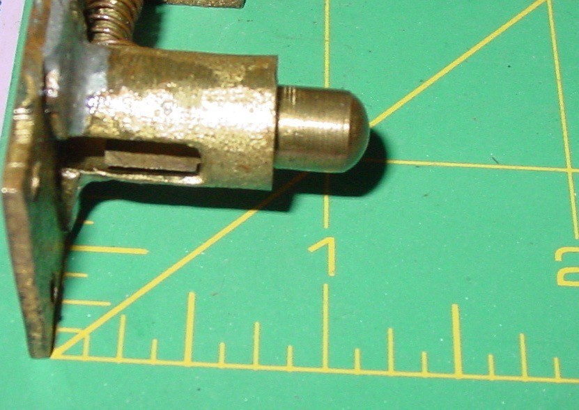 Vintage Spring Drawer Cupboard Cabinet Door Brass Button Release Latch Rim Catch