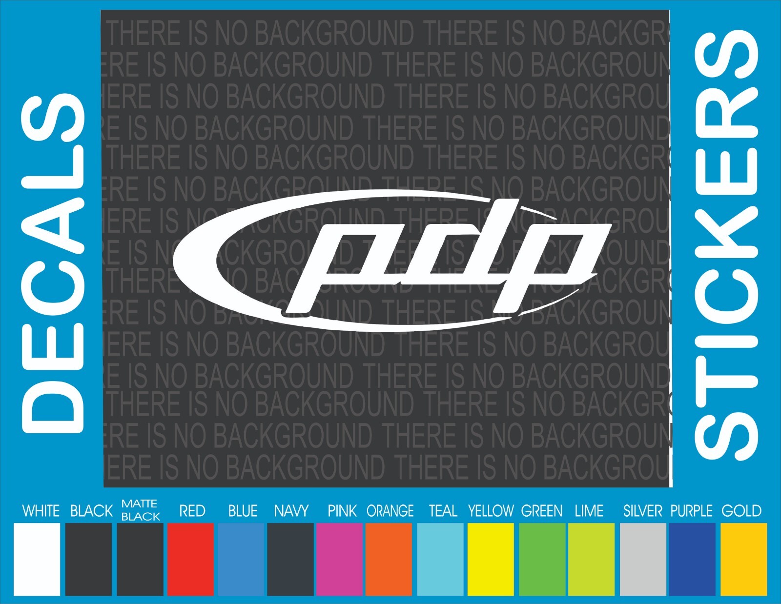 PDP Pacific Drums musical case drumhead decal sticker 12"