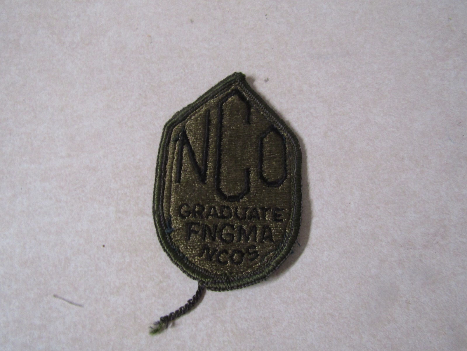 MILITARY PATCH SEW ON OLDER NCO GRADUATE FNGMA NCOS