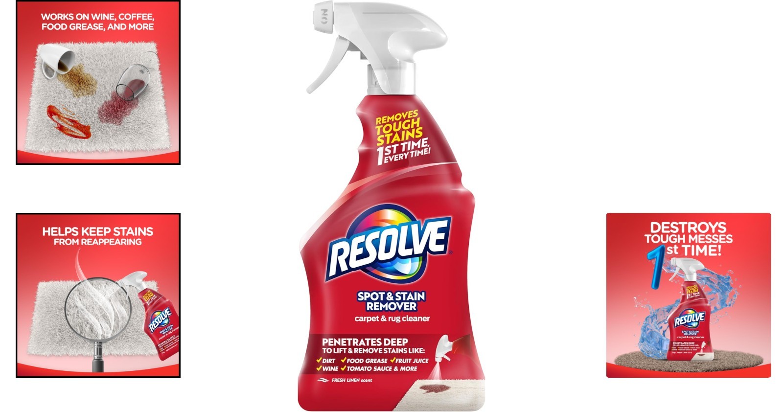 22 oz Professional Carpet Cleaner - Tough Stains & Odors Eliminated Effortlessly
